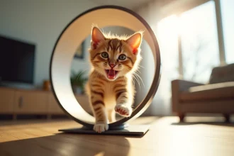 roue pour chat intérieur